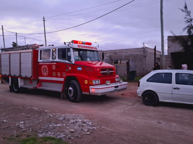 Principio de incendio en una vivienda